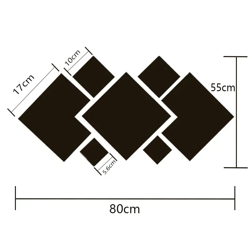 Description Picture 2 of item3D Acrylic Mirror Three-Dimensional Wall Sticker Room Living Room Entrance Hotel Creative Background Wall Sticker Lens