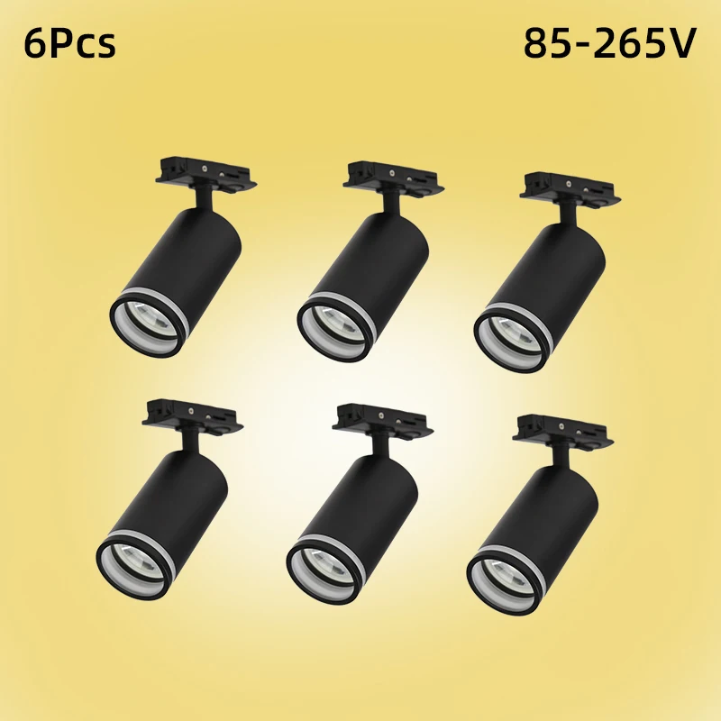 6pcs Black no rails