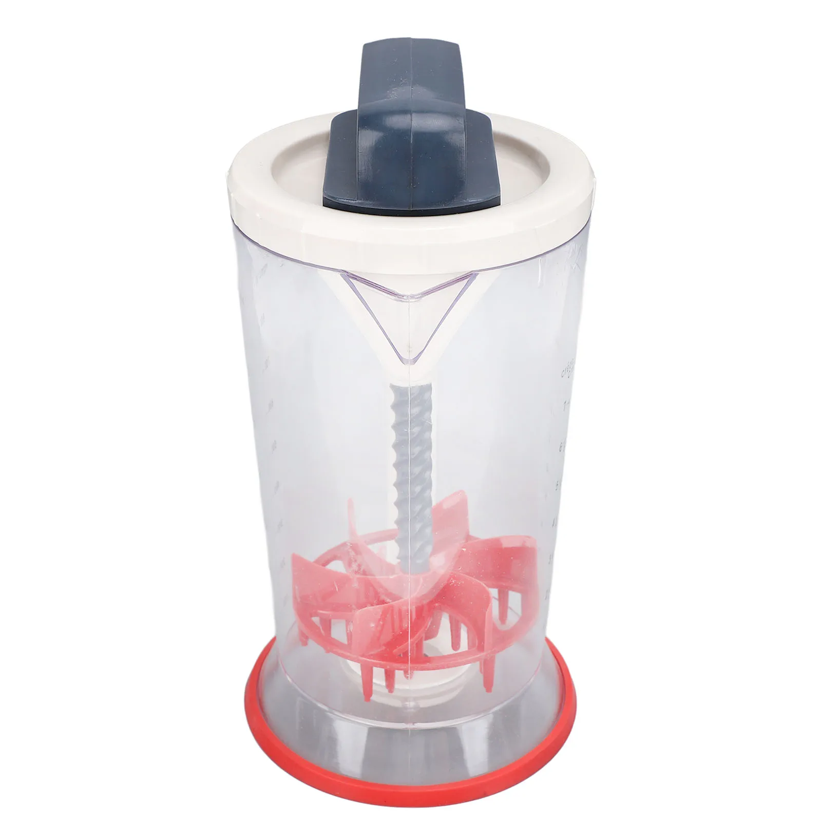 Pancake Batter Dispenser with Squeeze Handle Manual Cupcake Batter Separator with Mixing Function and Measuring Scale