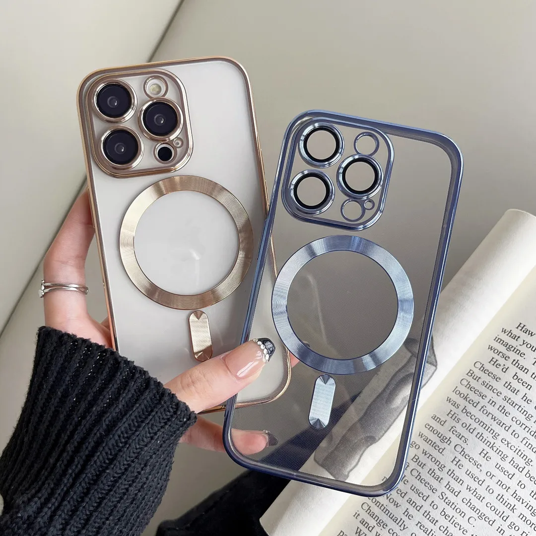 Fashion Plating For Magsafe Wireless Charger Case For iPhone