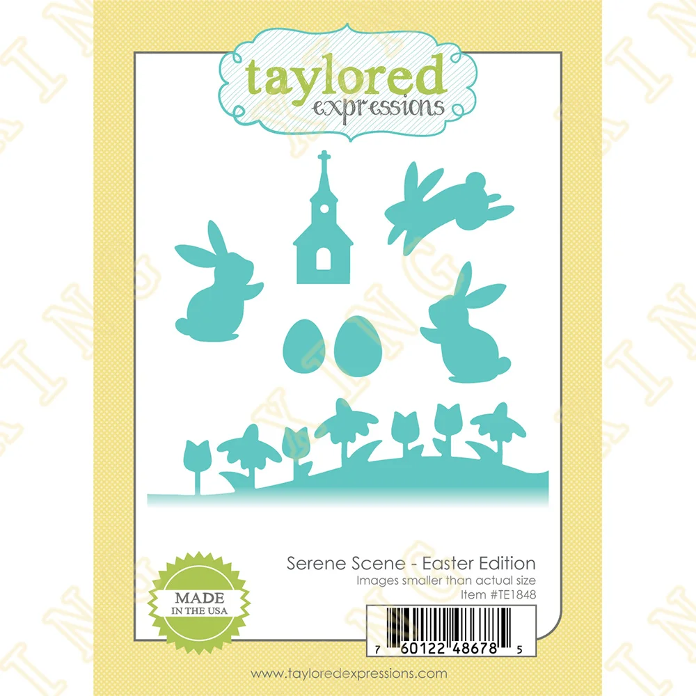 

Serene Scene - Easter Edition Metal Craft Cutting Dies Diy Scrapbook Paper Diary Decoration Card Handmade Embossing New Product