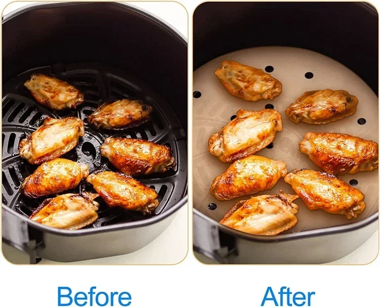 50/100 Pcs Square Air Fryer Parchment Paper Liners – Upgraded Disposable Baking Paper w... - SKU AFPL1943 - UGI Packaging