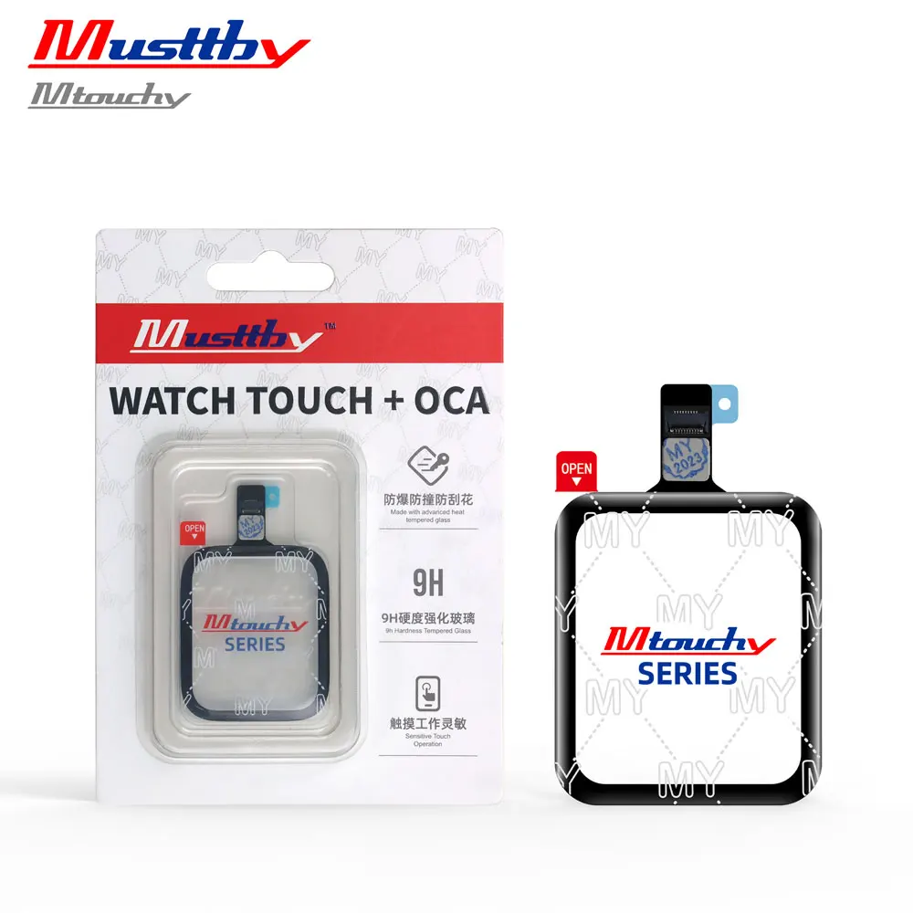 Touch Screen Digitizer Display OCA Film touch screen digitizer replacement watch digitizer replacement For Apple Watch 38mm 40mm 42mm 44mm 45mm 49mm 1 2 3 4 5 6 7 9 SE Touchscreen Replacement