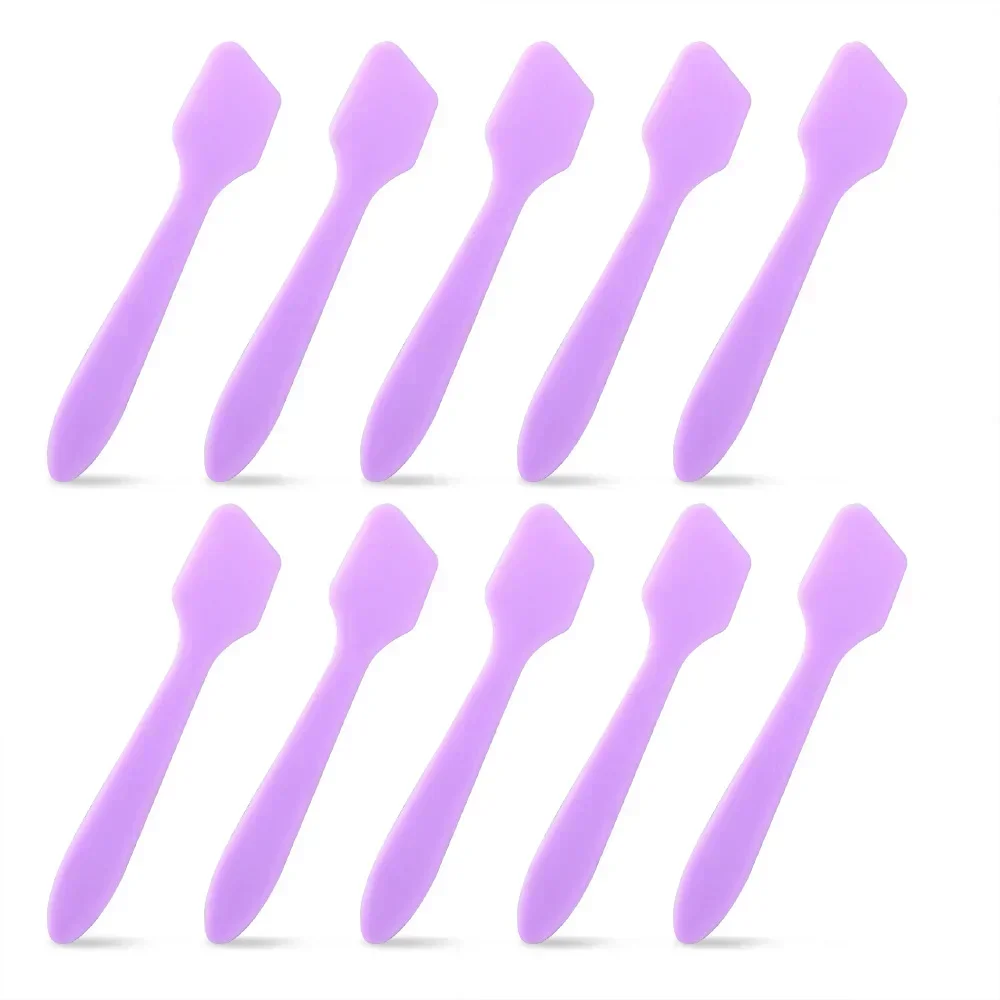 Facial Mask Sticks Cosmetic Spatulas Plastic Face Mask Small Spoon Reuse DIY Face Skin Care Mix Make Up Tools 10 Pcs/Set,makeup tools,makeup mixing tool,beauty supplies