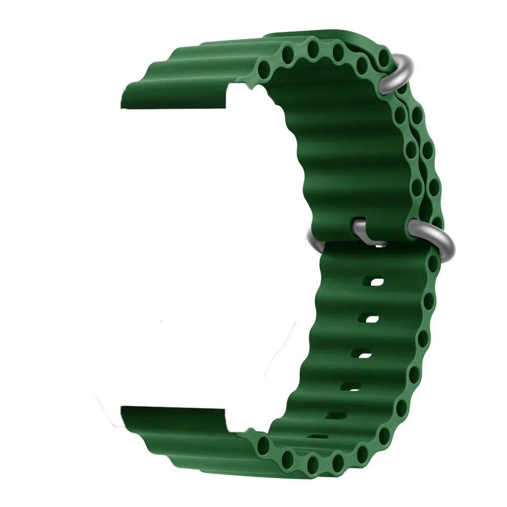 Ocean Loop 22mm Sport Silicone Strap Wristband Bracelet