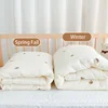 Baby Quilt Cartoon Bear Bunny Newborn Nap Quilts Soft Cotton Infant Blanket Spring Fall Winter Swaddle Wrapped Bedding 100*120CM 4