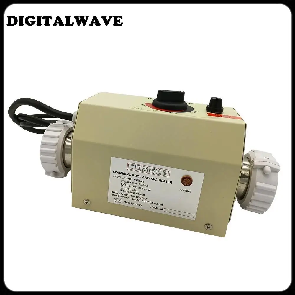 Pool Heater 3KW 220V Pool Heater Electric Swimming Pool and SPA Bath Heating Tub Water Heater Thermostat Swimming Accessories