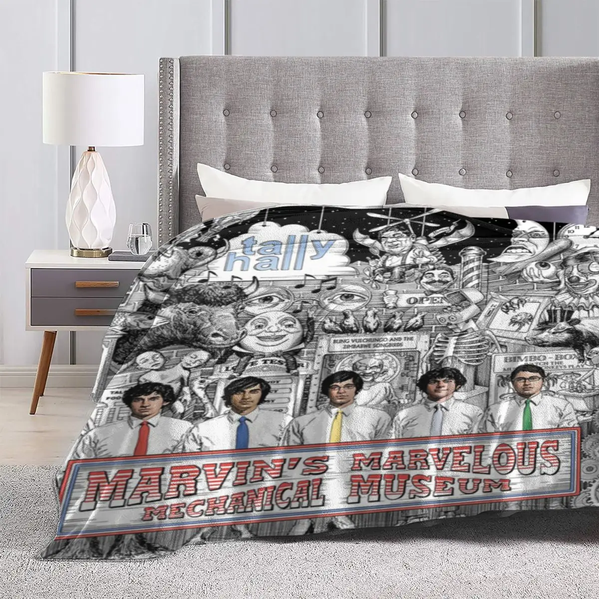 Tally Hall Blankets Rock Music Band Travel Flannel Throw Blanket Warm Soft Outdoor Design Bedspread Birthday Present 4