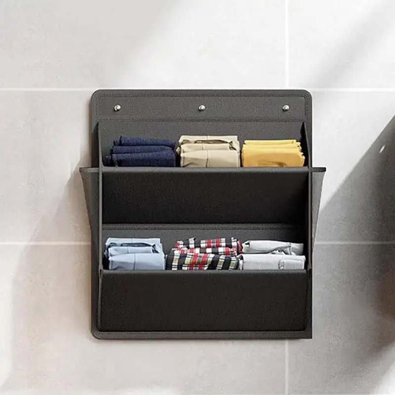 RV Shoe Storage with Adhesive Tape Door Shoe Rack and Large Deep Pockets for Campers Saving Space Wardrobe Storage Hat Toiletry