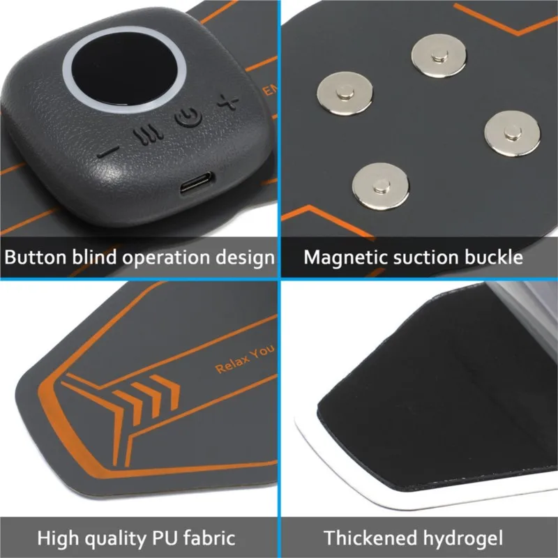 Hot compress pulse massager EMS pulse physiotherapy instrument meridian dredging shoulder and neck rehabilitation instrument