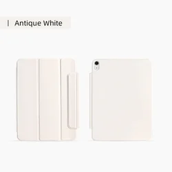 Magnetic Slim Trifold Stand Case with Powerful Attachment for Pro11 M4M5 (Antique White)