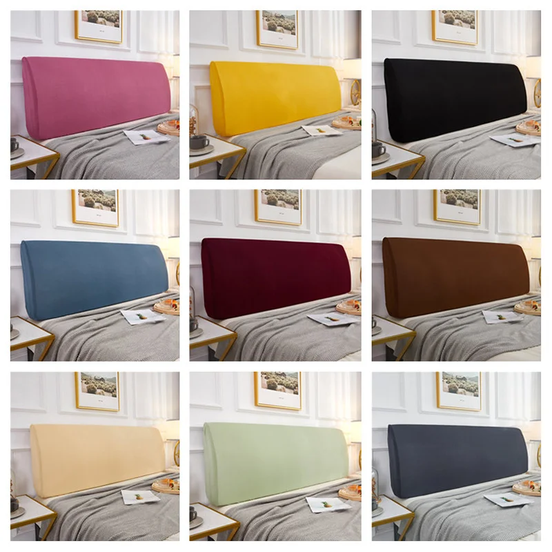 Dustproof Bed Head Cover High Elastic All-inclusive Headboard Home Decor Anti-dirty Back Protective | Дом и сад