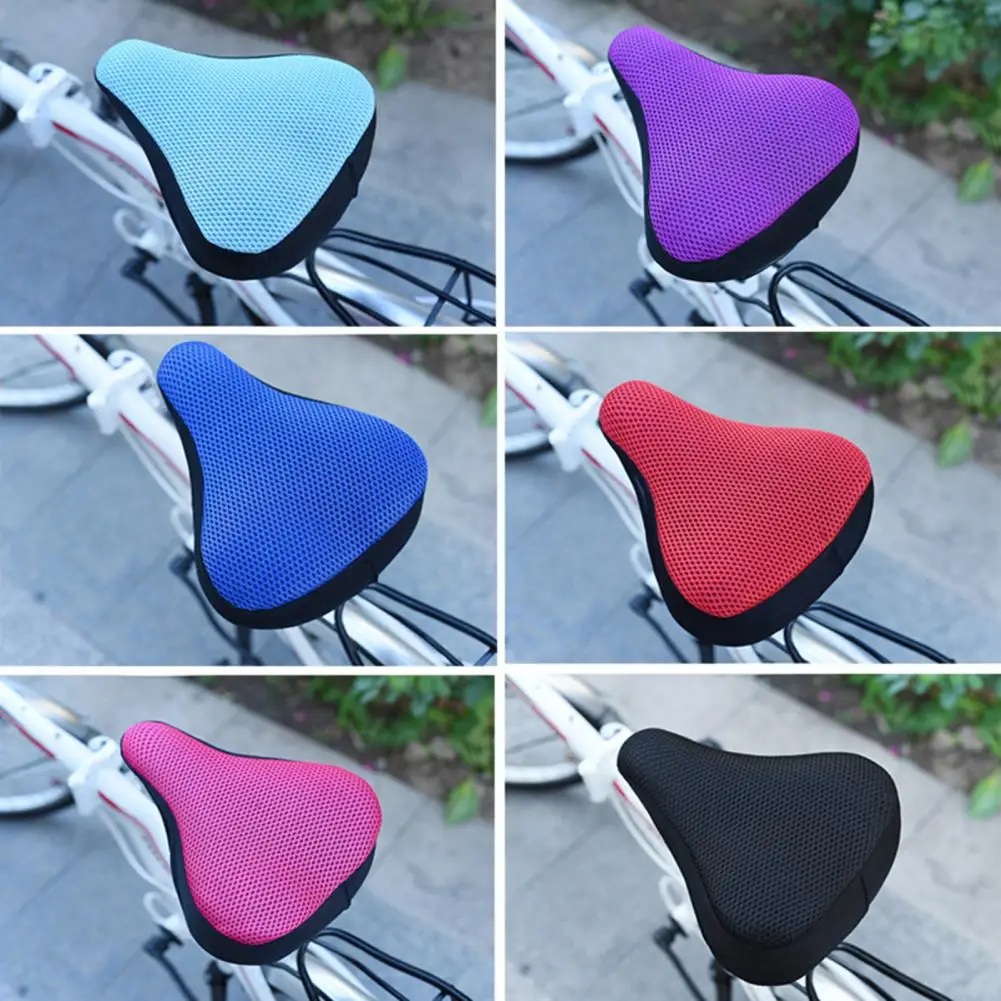 Bicycle Saddle Thicken Bicycle Seat Cover Breathable Honeycomb Design High Strength Bike Cushion Cover Parts bicycle saddle bicycle saddle cover bicycle seat cover bicycle seat cushion bike riding cushion