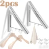 Wall Mounted Drying Rack Folding Laundry Racks Versatile Aluminum Telescopic Clothes Hanger Space Saving Clothes Coat Hanger 1