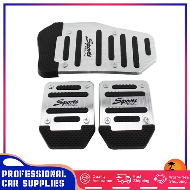 3x Universal Nicht-slip Auto Auto Aluminium Fuß Pedal Fußstütze Pedal  Abdeckung Pad Auto Fuß Pedal für RV Camper anhänger Lkw Bus