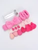 Japanese Style Bow Headband 16-Piece Set, 1 Headband, 2 Wrist Straps, 4 Makeup Sponges, 3 Mini Makeup Sponges, 3 Triangular Loos 5