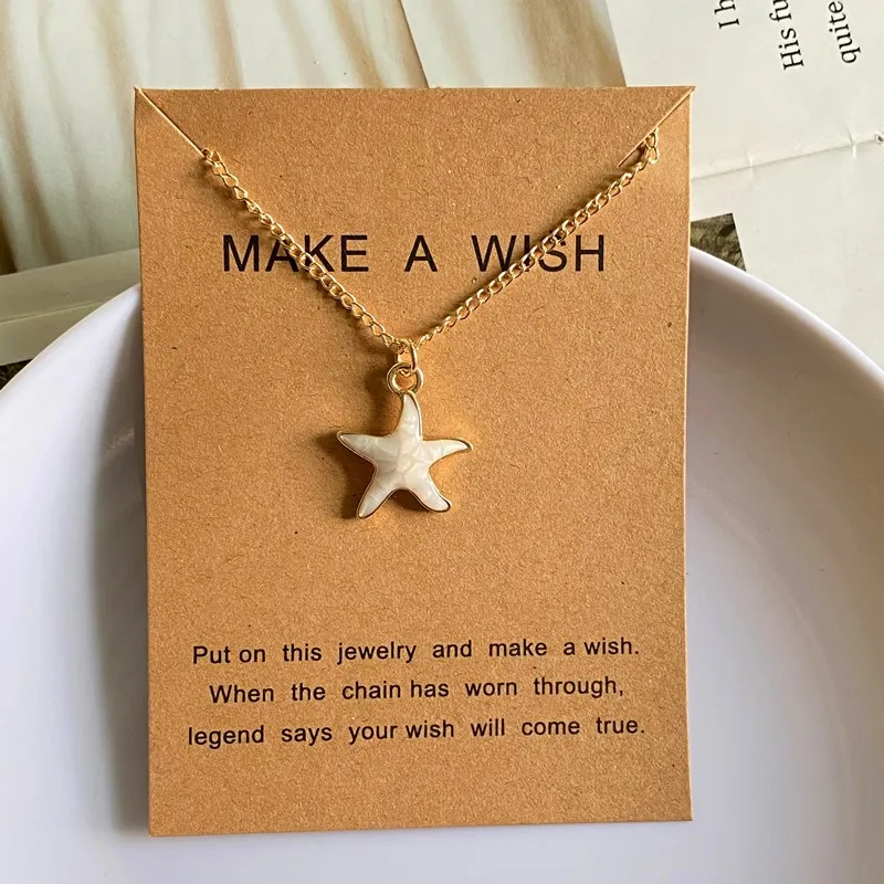 Starfish Necklace for Summer Holiday Gift Cute Lovely New Fashion Choker Necklace Wholesale Jewelry