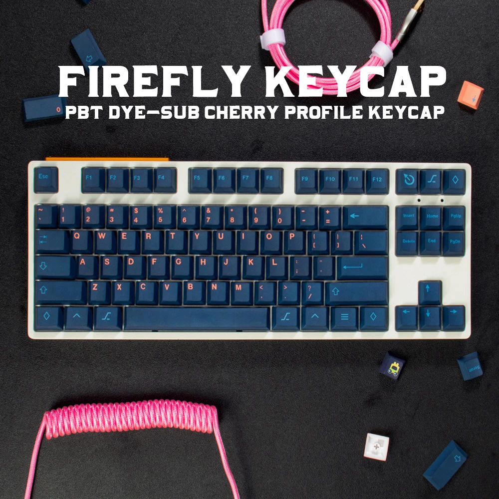GMK Firefly 136 Keys Cherry Profile PBT Keycap DYE SUB English Custom