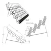 4-Tiered Wire Display Rack Books Magazines Cards Candies 18" Literature Brochure Stand Retail Store Countertop Organizer Black 6
