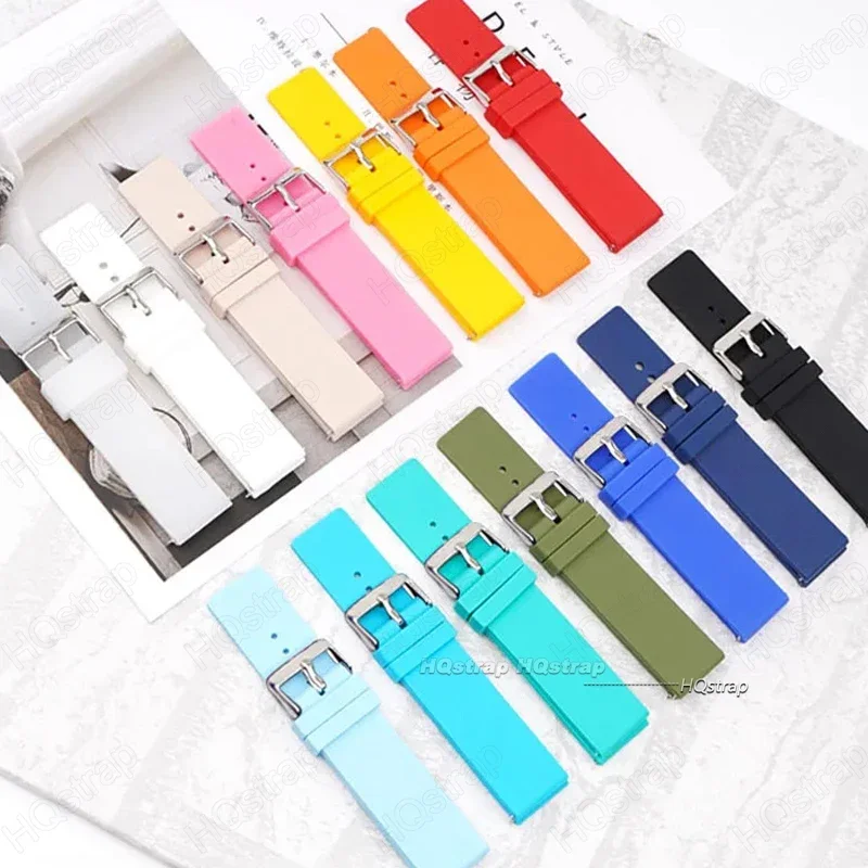 Universal Waterproof Silicone Watch Band - Vibrant Strap