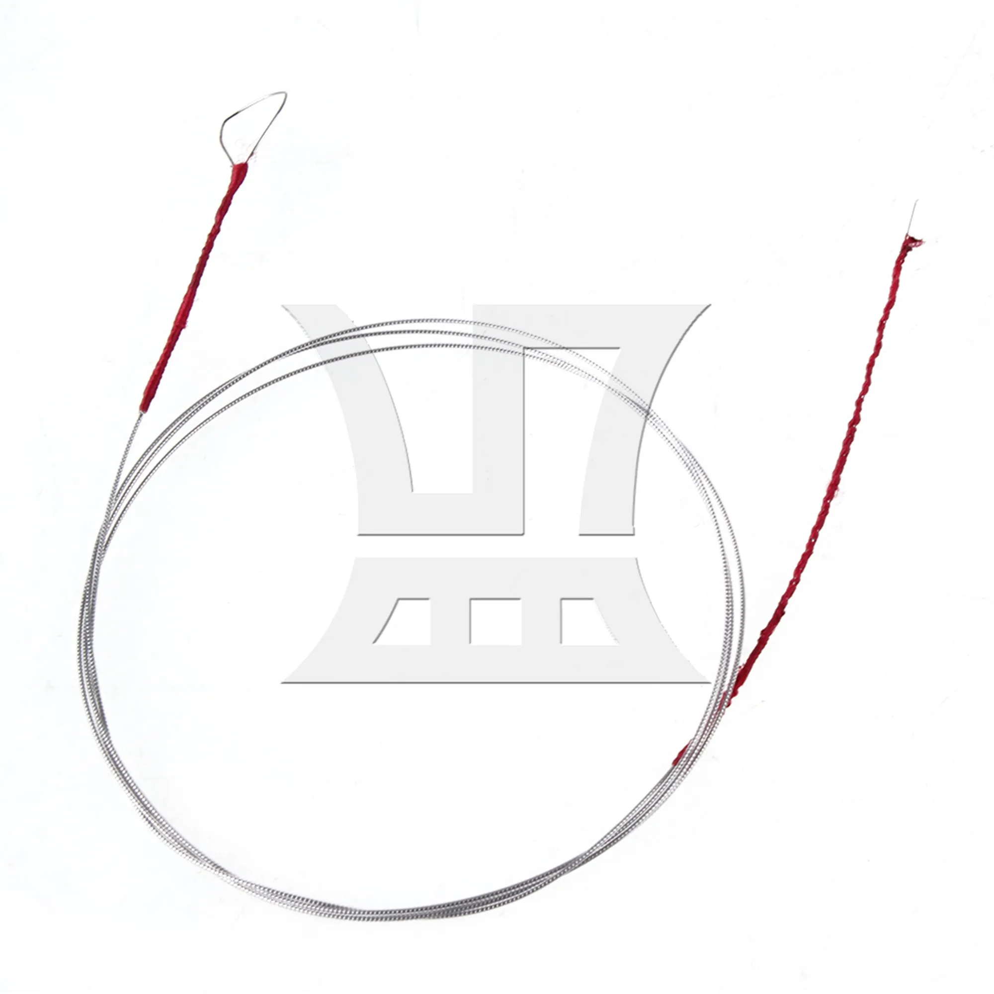 Yibuy 3 Pcs Silver Erhu String for Chinese Musical Instrument 32.68" to 33.86"