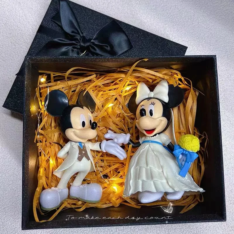 Disney hochzeit kleid und anzug Mickey Minnie Maus figur PVC