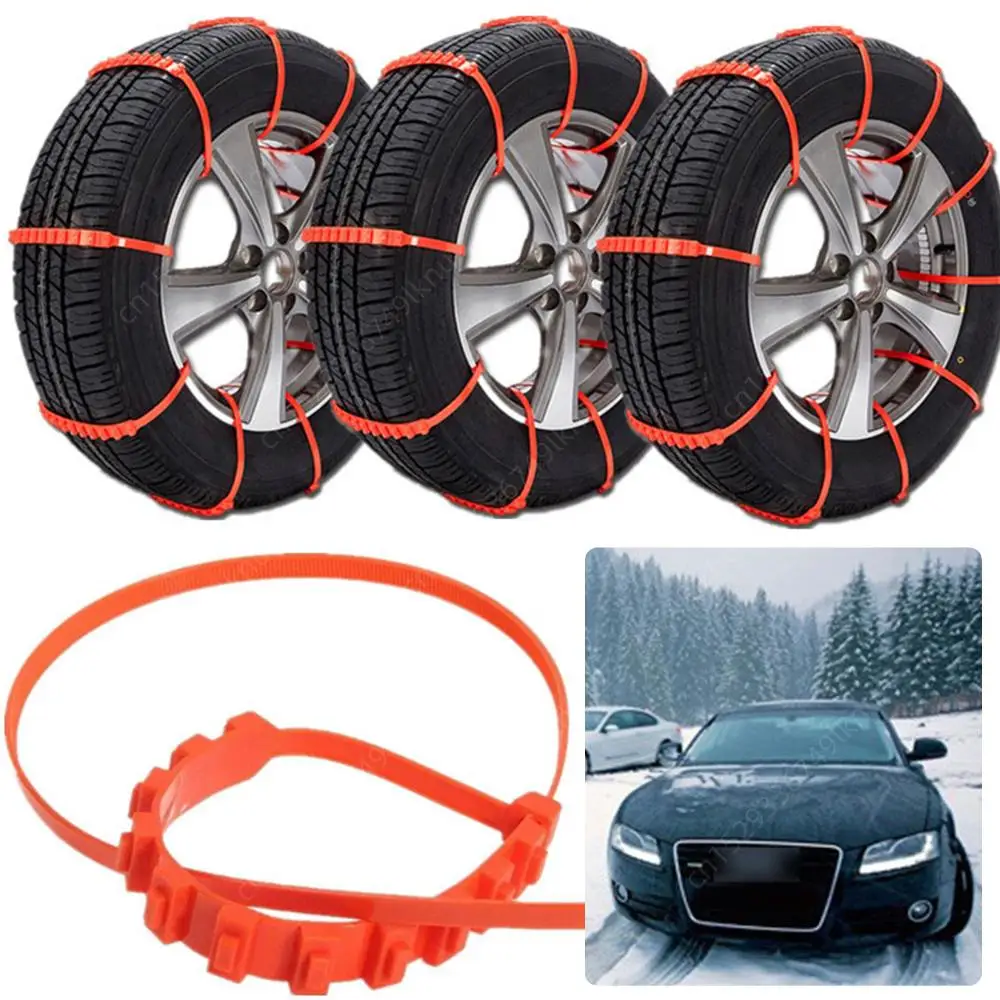 50-10pcs Car Wheels Tire Snow Chains Anti Slip Nylon Winter Outdoor Tire Emergency Anti-Skid