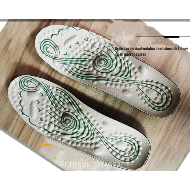 Orthopedic Magnetic Therapy Insoles PU Flat Feet High Arch Support Orthopedic Shoes Sole Health Therapy Acupuncture Insoles