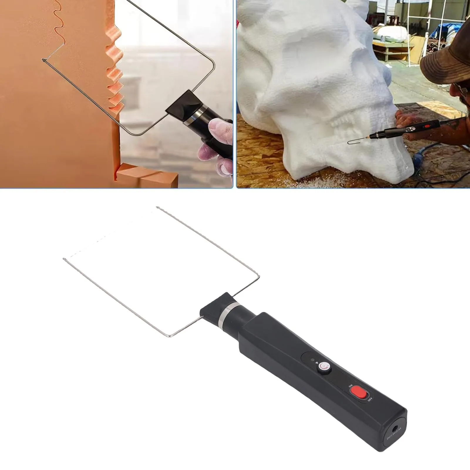 Electric Styrofoam Cutting Tool Hot Wire Foam Cutter Kit Portable 3 in 1 Adjustable Temp Fast Heating with 3 Pens for Handcraft