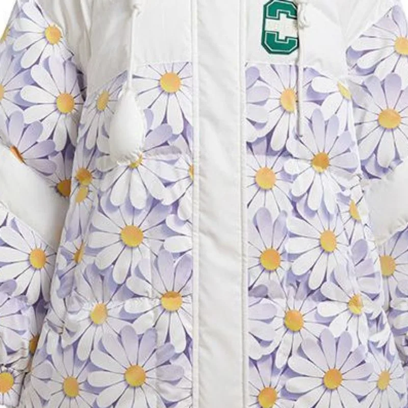 New Women White Duck Down Jacket Winter Coat Female Short Loose Parkas Warm Thick Outwear Fashion Large Size Hooded Overcoat