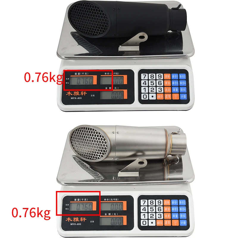 Universal 51MM Motorcycle Grid Mesh Exhaust Escape Modify Muffler Pipe DB Killer For MT07 MT09 Z900 RC390 ZX4R S1000RR Stainles - Image 3