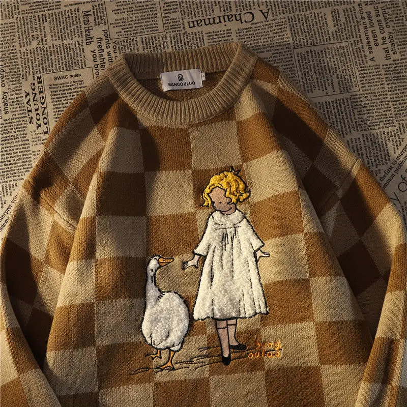 Harajuku Girl Print Sweater - Image 12
