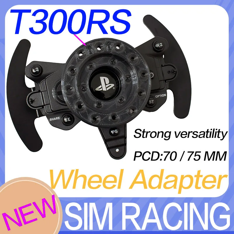 Thrustmaster T300 Adattatore Per Volante Simracing Pcd 70 O 75 Sim Racing Th8A 100% Inserto Paddle Shifter Adapter Mod