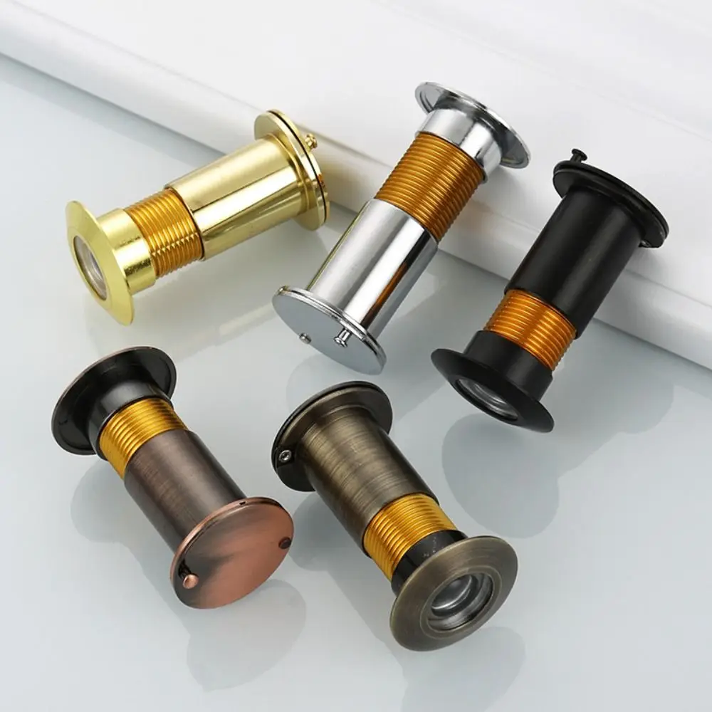 커버형 미끄럼 방지 HD 고양이 눈 안전 도어 아이홀 카메라, 도난 방지, 엿보기 방지, 각도 조절 가능, 220도 광각, 두꺼운 양안경형, 가정용