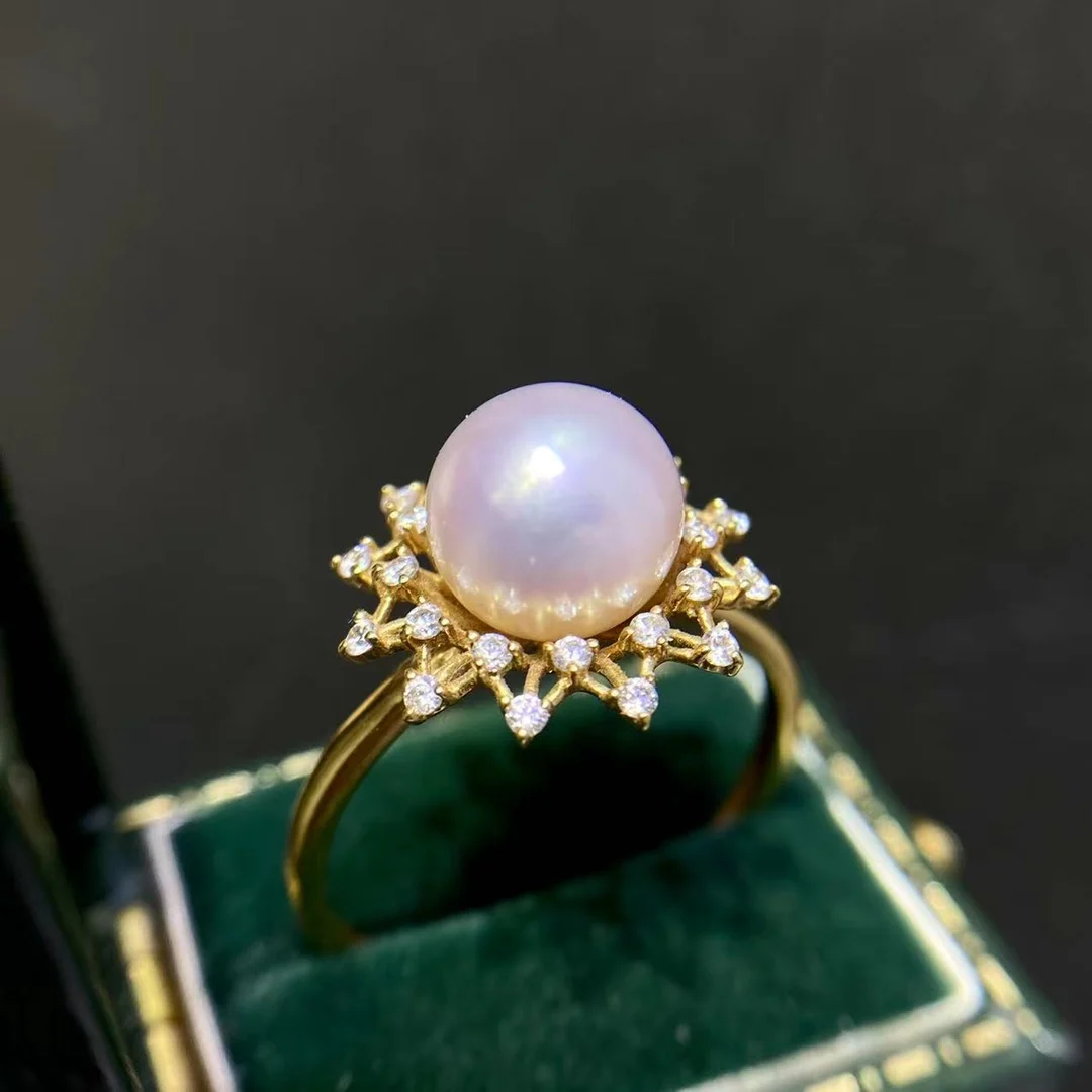 Рисунок 3 - JY2023 DIY 18K кольца 8 мм жемчужные