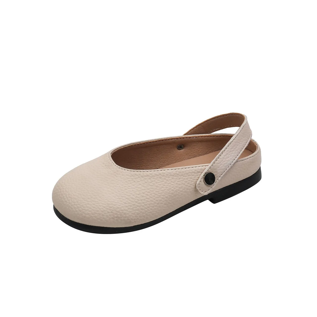 Girl Shoe Spring Autumn Cute Square Head Princess Shoe Shallow Soft Sole Anti Slip Leather Mary Jane