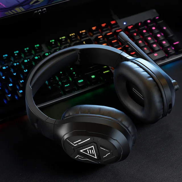 TAGRY Wireless Gaming Headset - 2.4GHz & Bluetooth 5.3, 7.1 Surround Sound, 70-Hour Battery
