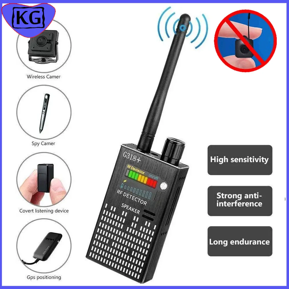 G318 Radio Spy Things Device Scanner Wireless Signal Finder Rilevatore Multifunzione Gps Tracker Gadget Anti-Spia Rilevatore Candid