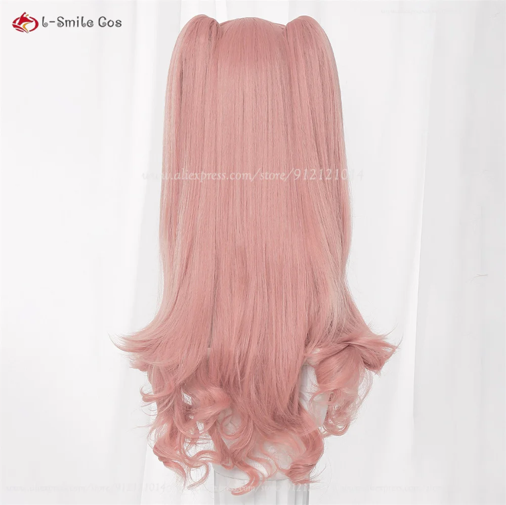 Nicole Demara Cosplay Perücke – 2 Styles, 80cm, Pink, mit Ponytail, Hitzebeständig, Synthetik, Anime Damen 7
