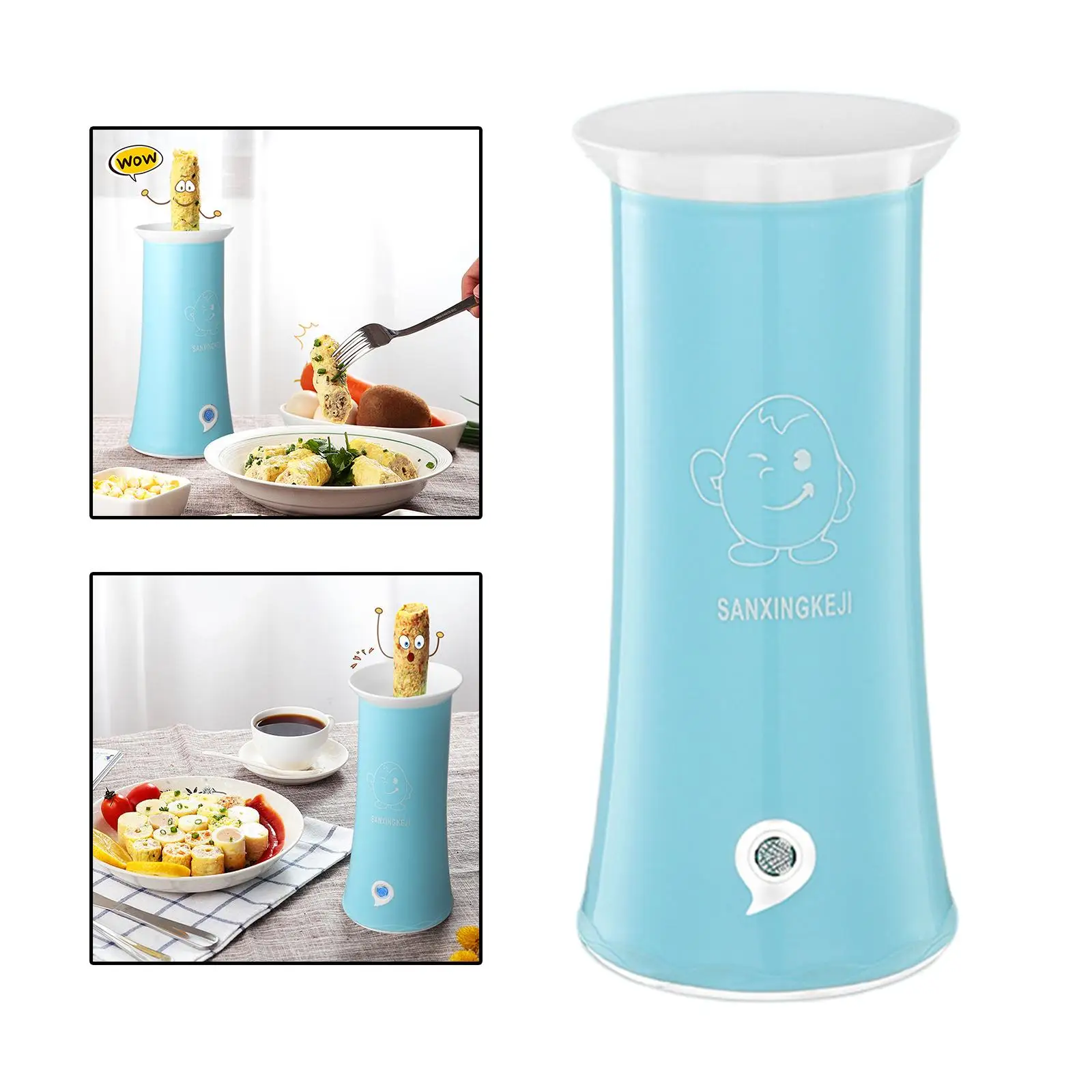 Automatic Egg Roll Maker Nonstick Electric Omelet Maker Breakfast Eggs Boiler Eggs Sausage Boiler for Adult Kids Family Gifts 2