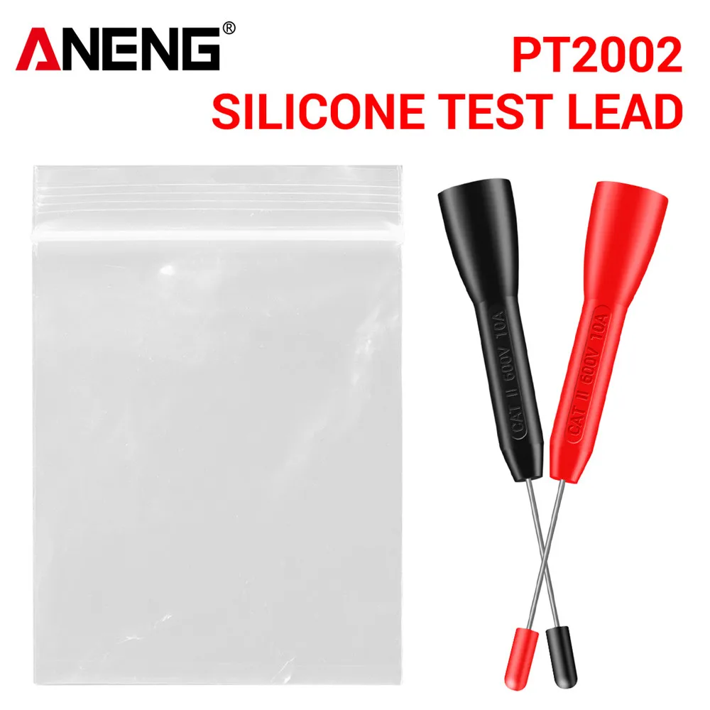 Multimeter Probe ANENG PT2002 1mm Pin Non Destructive Insulation Piercing Needle 10A 600V For 2mm Test Lead