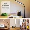 5W LED Clip on Desk Lamp with 3 Modes 11 Brightness  2M Cable Dimmer 14 Levels Clamp Table Lamp 6