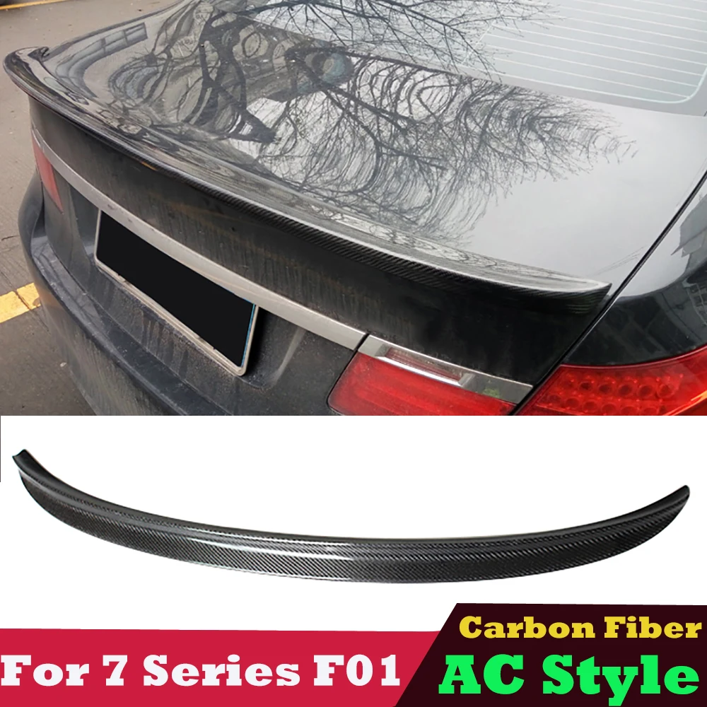 

F01 Spoiler AC Style Carbon Fiber Rear Boot Lip Spoiler for BMW 7 Series F01 F02 2008-2015 730i 740i 750i 760i