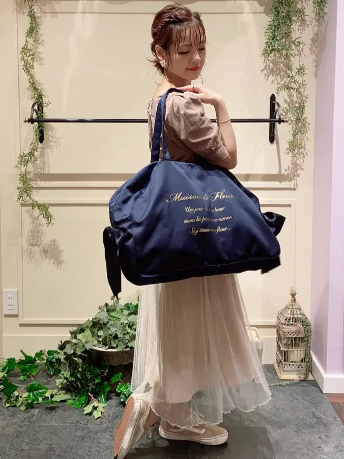 Japanese Sweet Cute Women's Shoulder Bag Spring Summer Fashion All-Match Casual Travel Handbag Shoulder Bag Can Cover Luggage