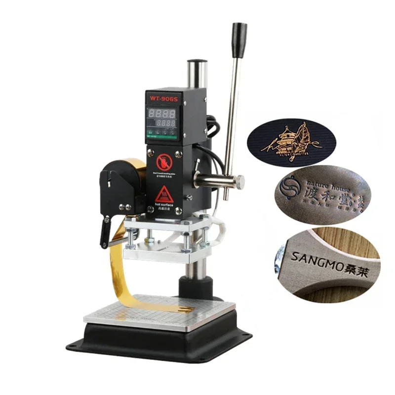500W Hot Foil Stamping Machine Manual Embossing for Leather PVC