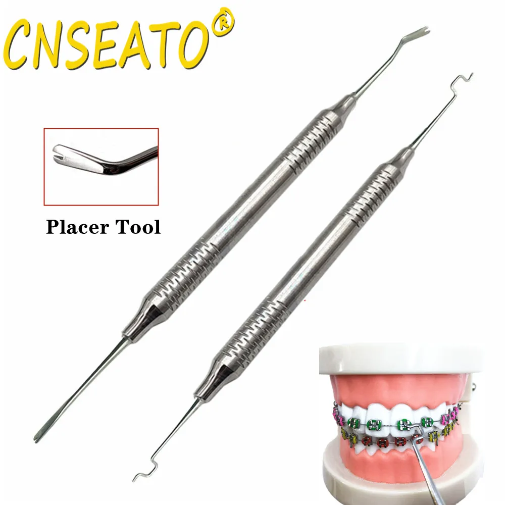 DentalOrthodonticLigatureTiePlacerToolTwirlonModuleArchWirePlacementLigationRing