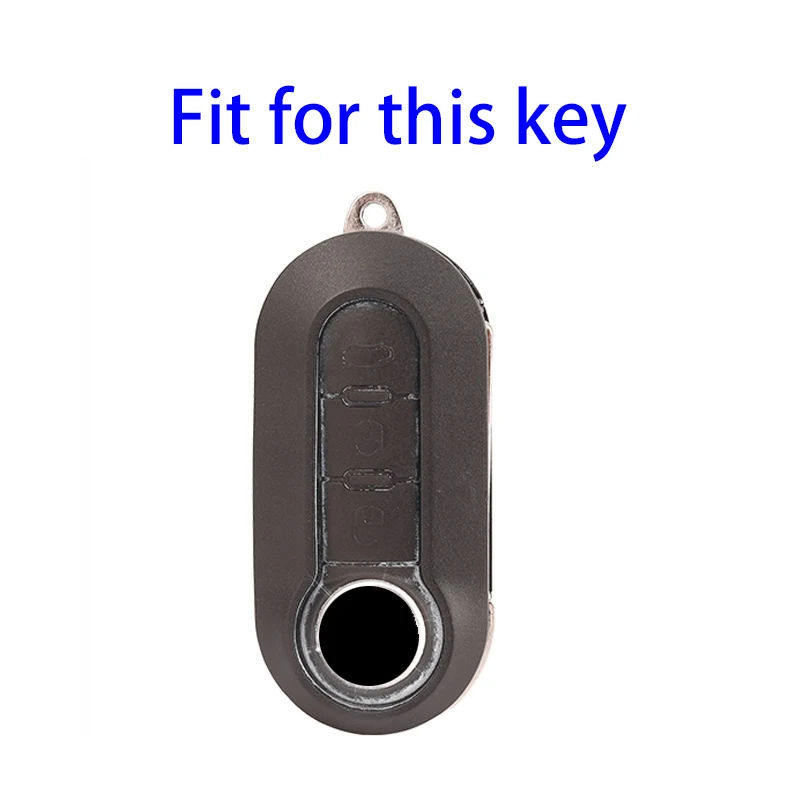 3 Knopf Faltwagen Schlüsselabdeckung für Fiat Fiat 500 Bo Yue Ling Ya Soft  Tpu Schlüssel Schutzhülle Mode Schlüssel Shell Protecor