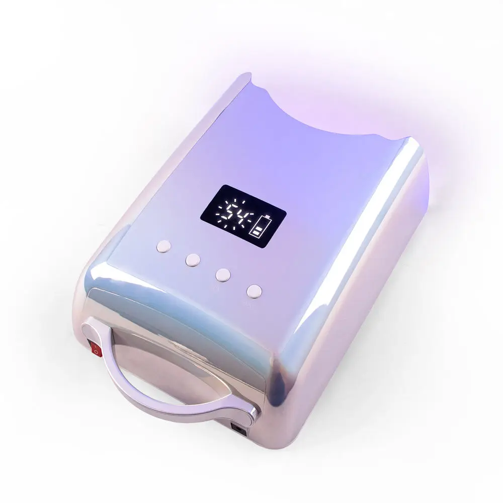 10S Quick Dring Nail Lamp High End Salon Professional Purple Ray Nail Dryer 78W Double Hand 52K Battery Charge Manicure  Light 5