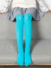 Collants multicolores en velours pour femmes, couleurs acidulées 80D, haute élasticité, Sexy, sans couture, bas longs pour filles, printemps automne
