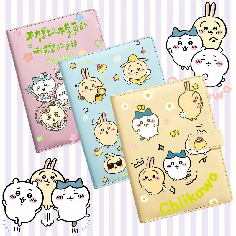 

New pu loose-leaf animation cartoon Chiikawa chiikawa notepad hand ledger cute girl heart high value ins notebook student gift